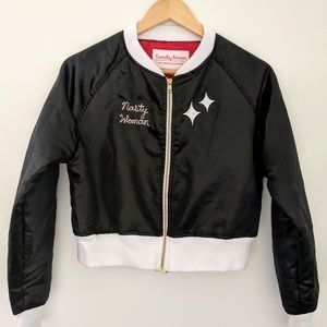 Tuesday Bassen size M cropped satin jacket